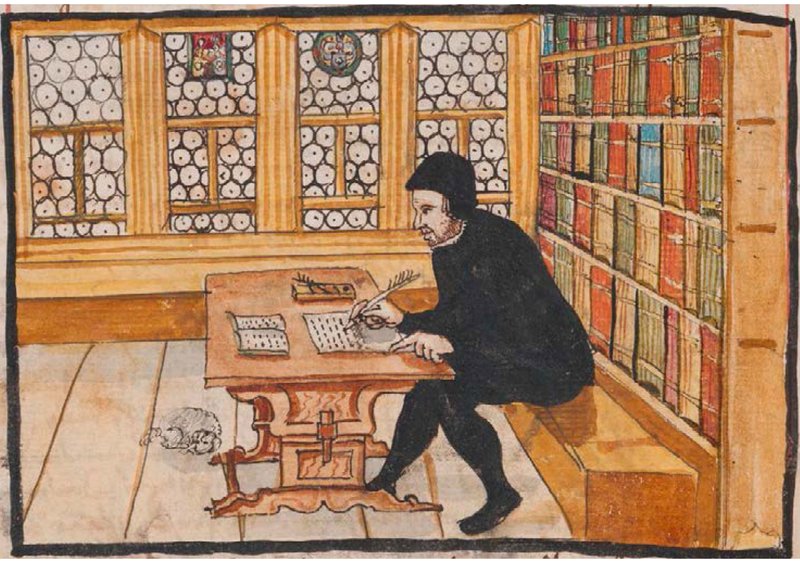 Zwingli schreibend